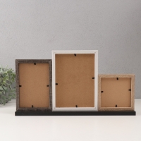 Фоторамка МДФ на 3 фото 10х10 10х15 13х18 см "Агата" трехцветная 5х40х21,5 см Фоторамка МДФ на 3 фото 10х10 10х15 13х18 см "Агата" трехцветная 5х40х21,5 см