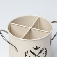 Подставка под столовые приборы Crown, h=13 см, цвет белый