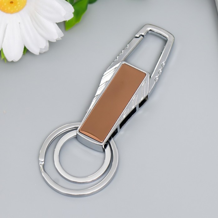 Брелок металл Брелок металл "Карабин. Глянец цвета" МИКС 3,4х0,6х9 см