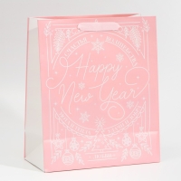 Пакет подарочный новогодний ламинированный &laquo;Счастья и волшебства&raquo;, ML 23 х 27 х 11,5 см, Новый год
