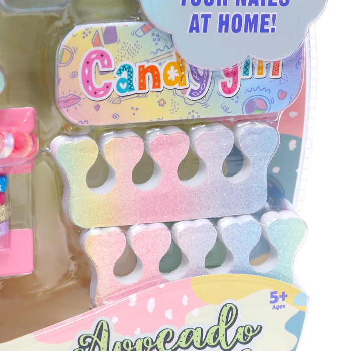 Набор косметики для девочки Набор косметики для девочки "Авокадо", с резинками для волос