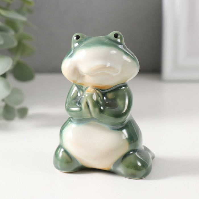 Сувенир керамика "Смешной лягушонок" МИКС 6,5х9,5х13 (9,5) см