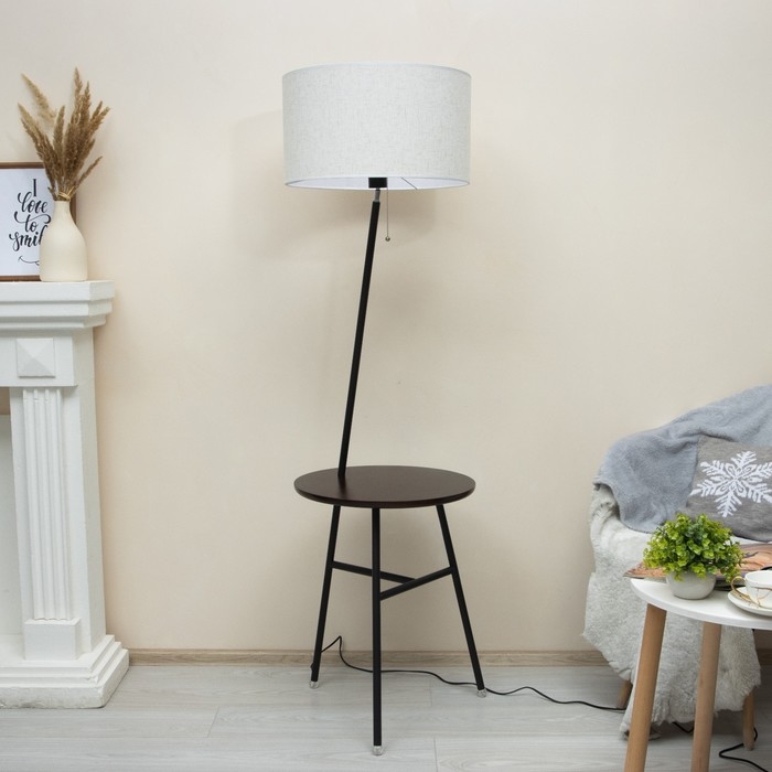 Торшер 19072/1 E27 40Вт черный 45х40х170 см