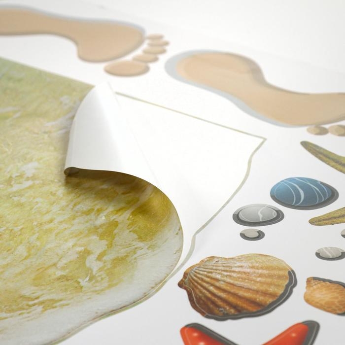 Наклейка интерьерная 3D Наклейка интерьерная 3D "Море" на стену, 90 х 60 см, влагостойкая, ПВХ