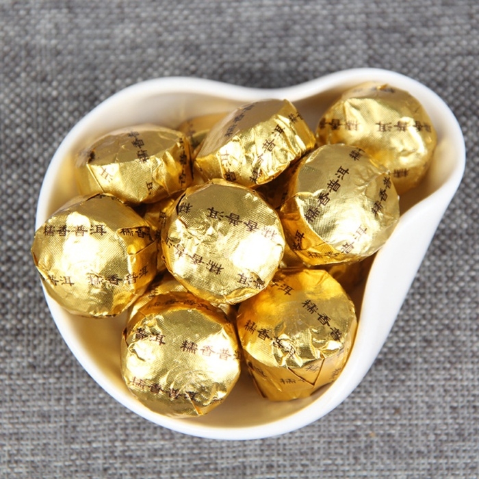 Китайский чай Шу Пуэр Но Ми Сян "ДЖЕКИЧАЙ", новый год, 100 г