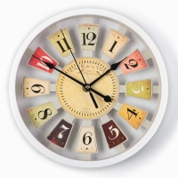 Часы настенные, серия: Интерьер, дискретный ход, d-25 см, АА , белые Часы настенные, серия: Интерьер, дискретный ход, d-25 см, АА , белые