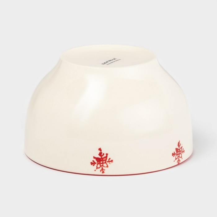 Салатник новогодний Доляна «Нордик», 800 мл, d=14,5 см, цвет бежевый Салатник новогодний Доляна «Нордик», 800 мл, d=14,5 см, цвет бежевый