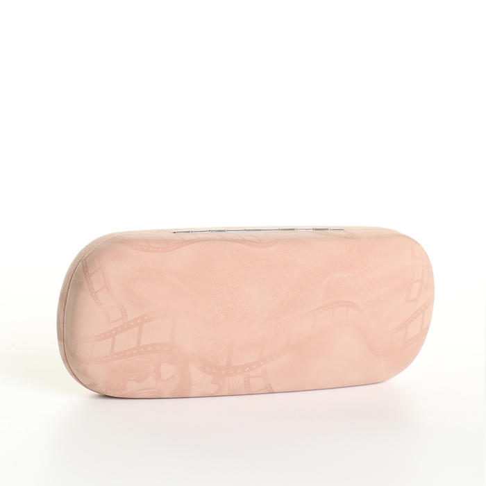 Футляр для очков на хлопушке, длина 16 см, цвет бежевый Футляр для очков на хлопушке, длина 16 см, цвет бежевый