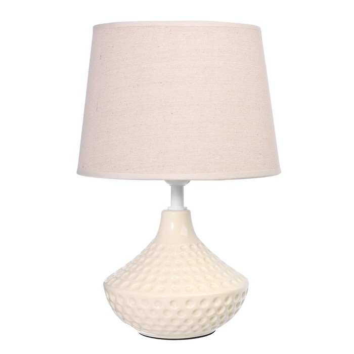 Настольная лампа "Мира" Е27 40Вт бежевый 25х25х37 см RISALUX