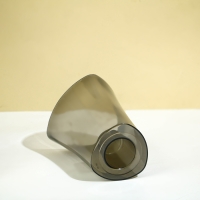 Горшок для орхидей, 1,3 л, 13,6 &times; 14,1 &times; 20 см, пластик, прозрачно-серый