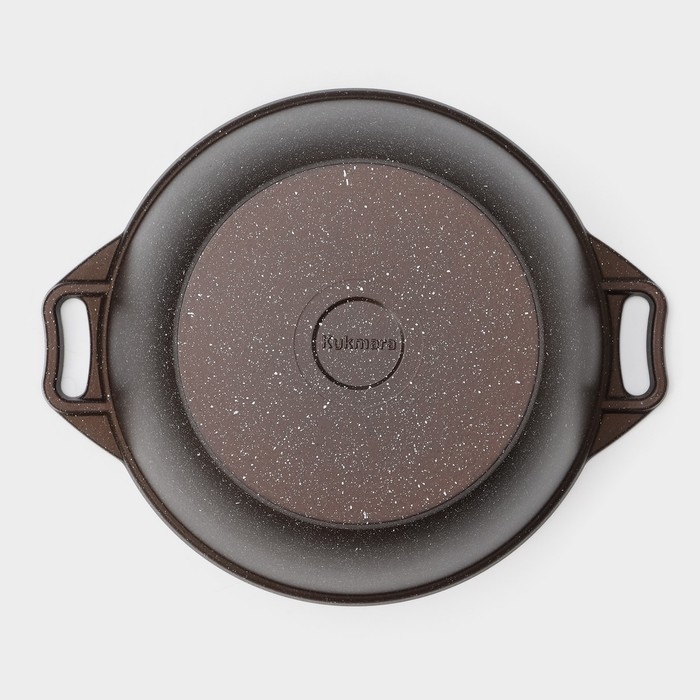 Набор кухонной посуды № 8 «Мраморная», крышка, антипригарное покрытие, цвет кофейный мрамор Набор кухонной посуды № 8 «Мраморная», крышка, антипригарное покрытие, цвет кофейный мрамор