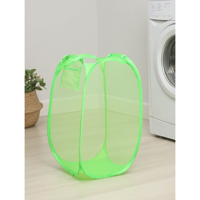 Корзина для игрушек Доляна, складная, 36×36×58 см, цвет МИКС Корзина для игрушек Доляна, складная, 36×36×58 см, цвет МИКС