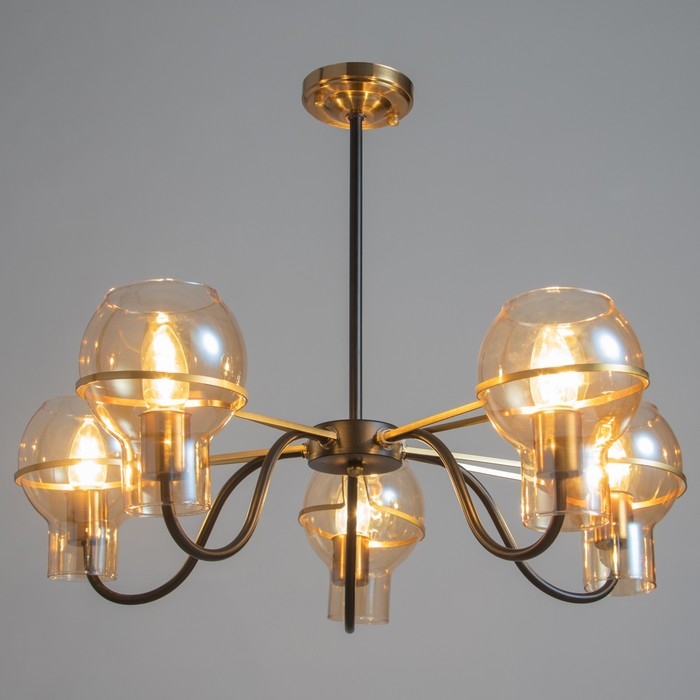 Люстра Люстра "Кэган" 5хE27 40Вт черный 68х68х46,5 см BayerLux