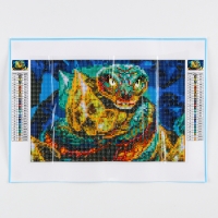 Алмазная мозаика на новый год с частичным заполнением со светящимися стразами на холсте «Змея», 20 х 30 см, новогодний набор для творчества, символ года 2025 Алмазная мозаика на новый год с частичным заполнением со светящимися стразами на холсте «Змея», 20 х 30 см, новогодний набор для творчества, символ года 2025