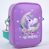 Сумка на ремешке детская для девочки «Единорог на луне», 15×5×21 Сумка на ремешке детская для девочки «Единорог на луне», 15×5×21