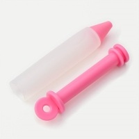 Шприц кондитерский Доляна &laquo;Фобос&raquo;, 4 насадки, 15&times;2,5&times;2,5 см, цвет розовый