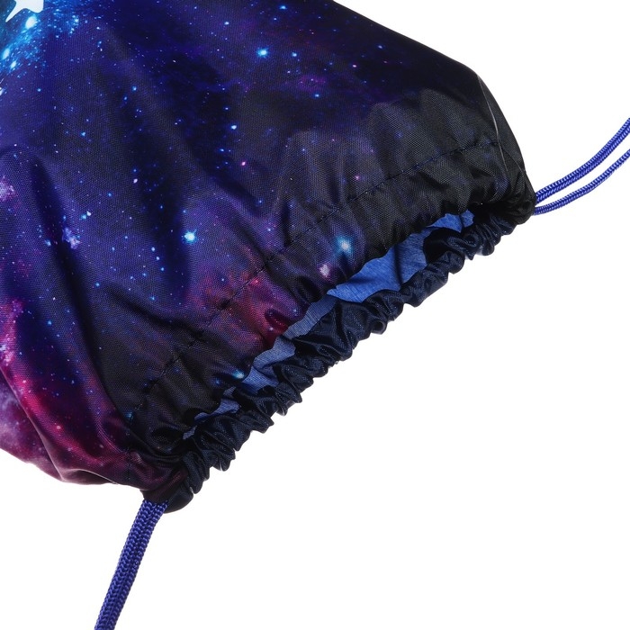 Мешок для обуви 420 х 340 мм, Calligrata МСО-5С, (мягкий полиэстер, плотность 210D), "Вперёд к знаниям"