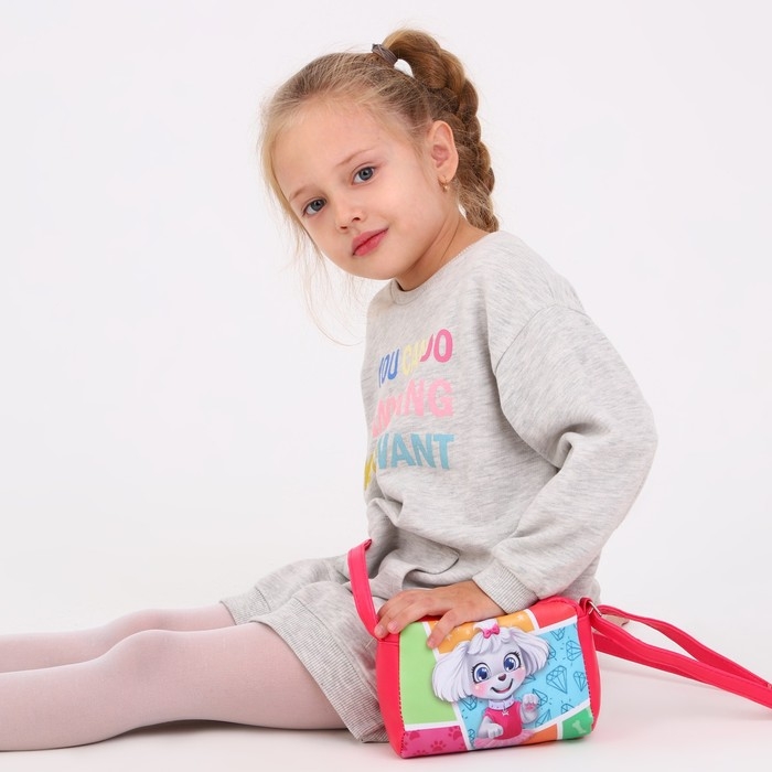 Сумка детская для девочки &laquo;Милая собачка&raquo; из эко-кожи, на ремешке, 15х12х3 см