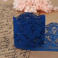 Кружево капроновое, 60 мм × 10 ± 1 м, цвет синий Кружево капроновое, 60 мм × 10 ± 1 м, цвет синий