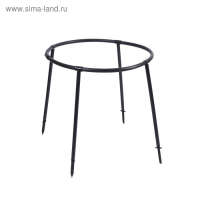 Кустодержатель, d = 64 см, h = 50 см, ножка d = 2 см, пластик, чёрный, &laquo;Смородина&raquo;