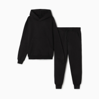 Комплект детский (толстовка,брюки) НАЧЁС, цвет черный, рост 146 см Комплект детский (толстовка,брюки) НАЧЁС, цвет черный, рост 146 см