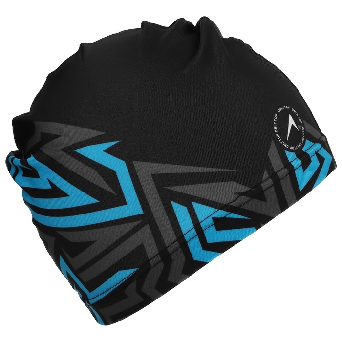 Шапочка для плавания взрослая ONLYTOP &laquo;Геометрия&raquo;, тканевая, обхват 54-60 см