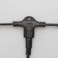 Гирлянда &laquo;Занавес&raquo; 2 &times; 3 м, IP44, УМС, тёмная нить, 760 LED, свечение тёплое белое, мерцание белым, 220 В