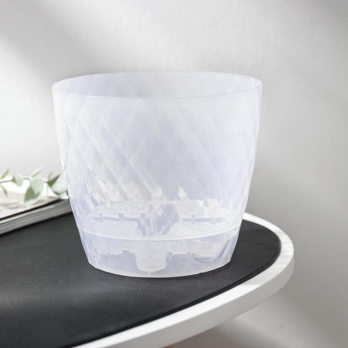 Горшок для цветов с прикорневым поливом «Румба», 1 л, цвет прозрачный Горшок для цветов с прикорневым поливом «Румба», 1 л, цвет прозрачный