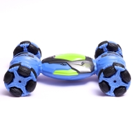 Машинка перевертыш &laquo;Дрифт&raquo;, радиоуправляемая, аккумулятор, на пульте управления, цвет синий