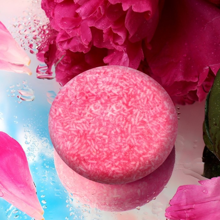 Органический твердый шампунь, с эфирным маслом &laquo;Роза&raquo;, 60 г