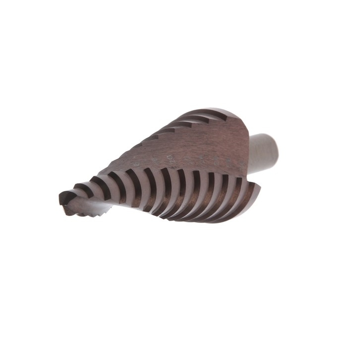 Сверло ступенчатое ТУНДРА ПРОФИ, HSS-Co, спиральный профиль, трехгранный хвостовик, 6-30 мм Сверло ступенчатое ТУНДРА ПРОФИ, HSS-Co, спиральный профиль, трехгранный хвостовик, 6-30 мм