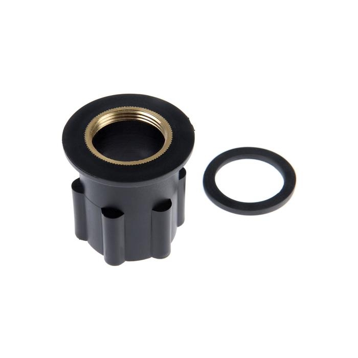 Cмеситель для кухни Cмеситель для кухни "Эверест" B59-0256, однорычажный, высокий излив, на гайке, черный