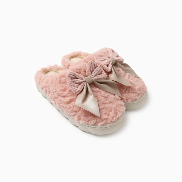 Тапочки женские, размер 38-39, цвет розовый