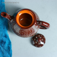 Набор чайный Риштанская Керамика "Узоры", 9 предметов, (чайник 0.8 л, пиалы 0.3 л) Набор чайный Риштанская Керамика "Узоры", 9 предметов, (чайник 0.8 л, пиалы 0.3 л)