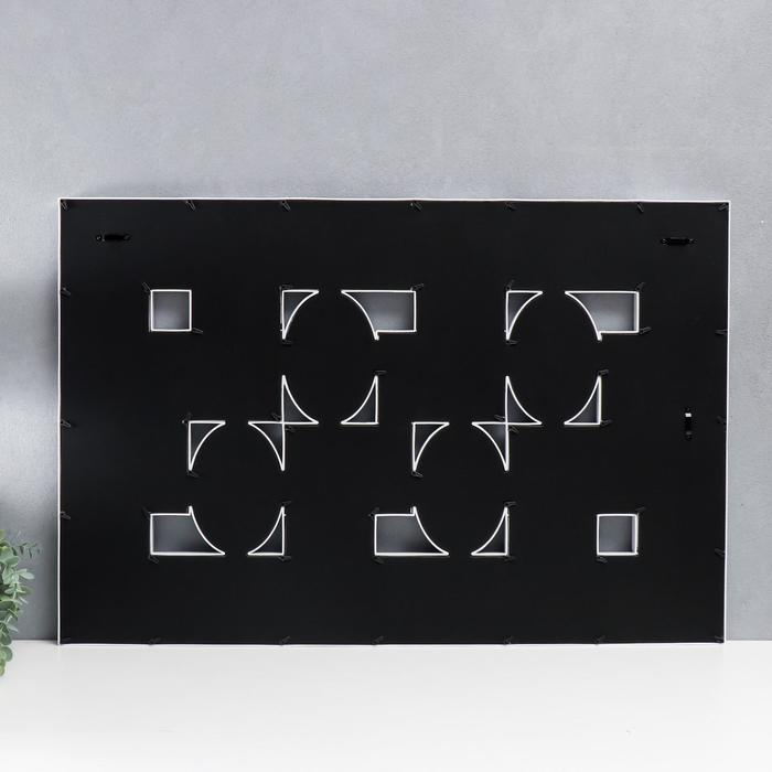 Фоторамка пластик на 24 фото 10х15 см Фоторамка пластик на 24 фото 10х15 см "Большая семья" белая 59х88 см