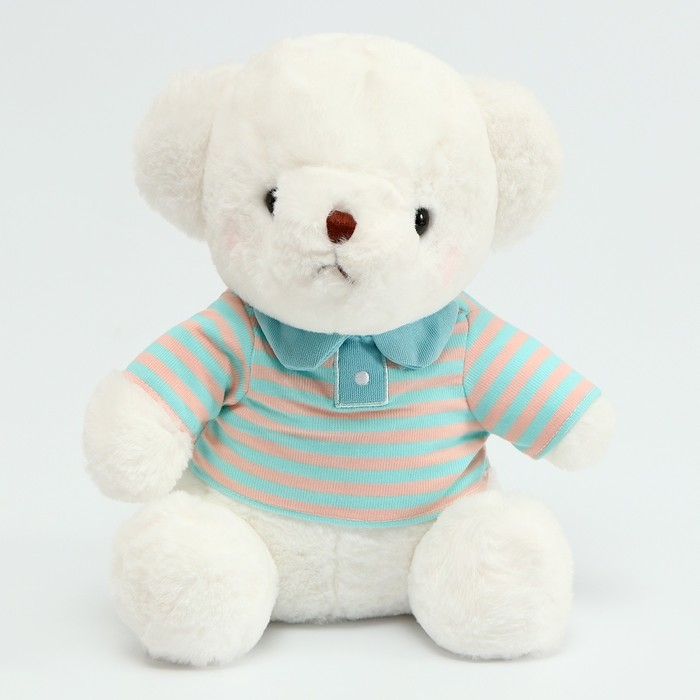 Мягкая игрушка «Белый медведь», в голубой кофте, 26 см Мягкая игрушка «Белый медведь», в голубой кофте, 26 см