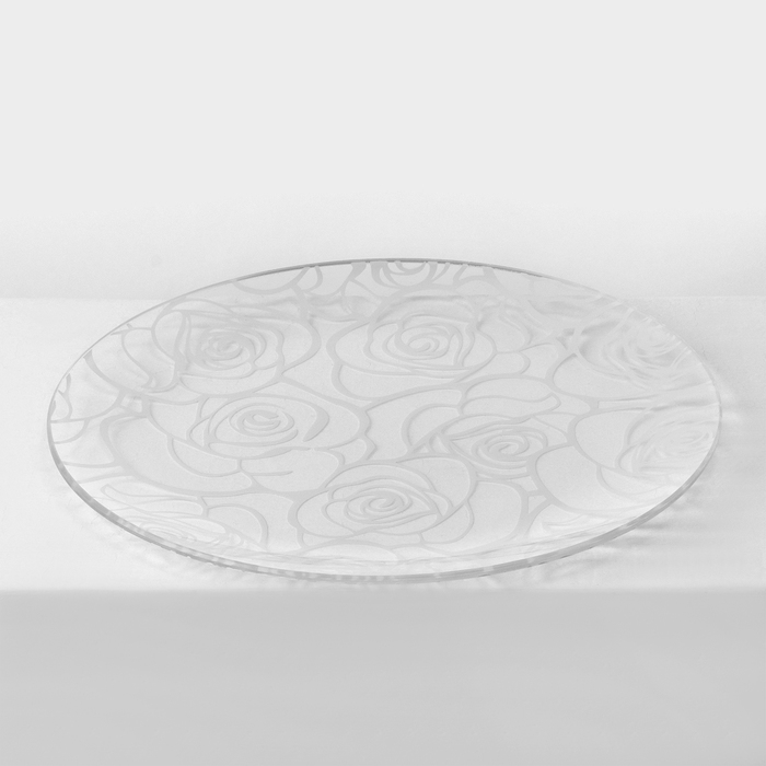 Набор стеклянных тарелок Доляна &laquo;Мишель&raquo;, 7 предметов, цвет белый