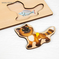 Рамка - вкладыш &laquo;Кто что ест&raquo; (с подслоем)