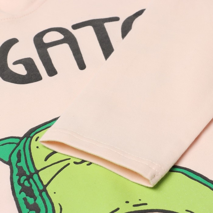 Толстовка для девочек, цвет бежевый , рост 152 см