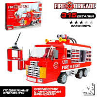 Конструктор Пожарная бригада &laquo;Машина&raquo;, 315 деталей