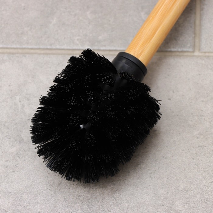 Ёршик для унитаза SAVANNA BAMBOO, бамбуковый, 8&times;35 см