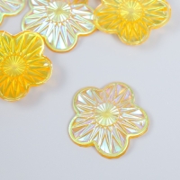 Декор для творчества пластик "Цветок" голография оранж набор 6 шт 3,5х3,5 см Декор для творчества пластик "Цветок" голография оранж набор 6 шт 3,5х3,5 см