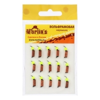 Мормышка вольфрам Marlin's Ручейник, 2 мм, 0.95 г, медь + куб лимон УФ, 15 шт. Мормышка вольфрам Marlin's Ручейник, 2 мм, 0.95 г, медь + куб лимон УФ, 15 шт.