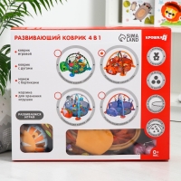 Развивающий коврик 3 в 1 «Лев», 68x68 см, 30 цветных шариков, 4 игрушки, Крошка Я Развивающий коврик 3 в 1 «Лев», 68x68 см, 30 цветных шариков, 4 игрушки, Крошка Я
