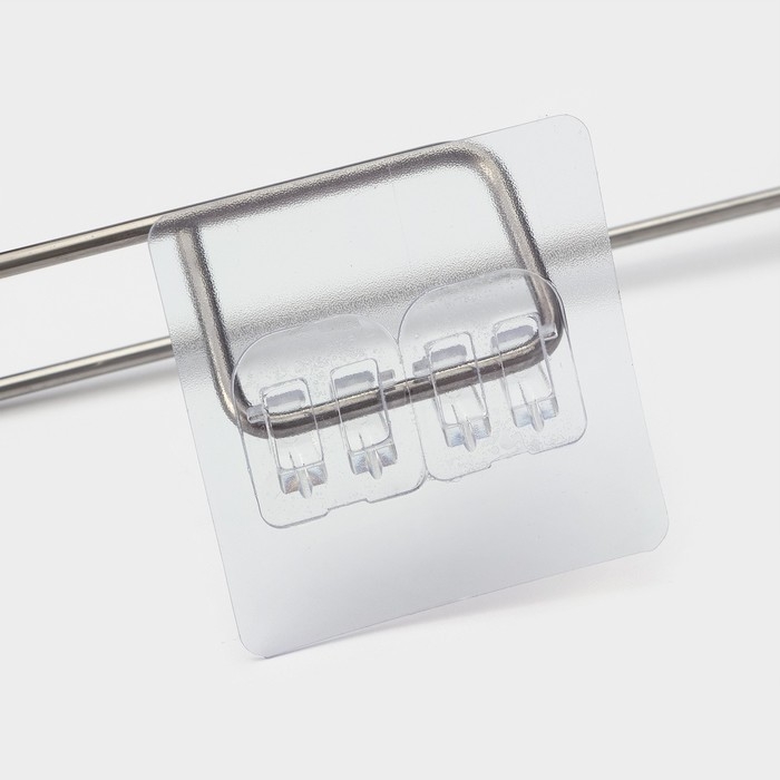 Салфетки в рулоне многоразовые безворсовые в наборе с держателем Доляна, 40 шт, 20&times;20 см, цвет голубой