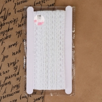 Кружево капроновое, 15 мм &times; 10 &plusmn; 1 м, цвет белый