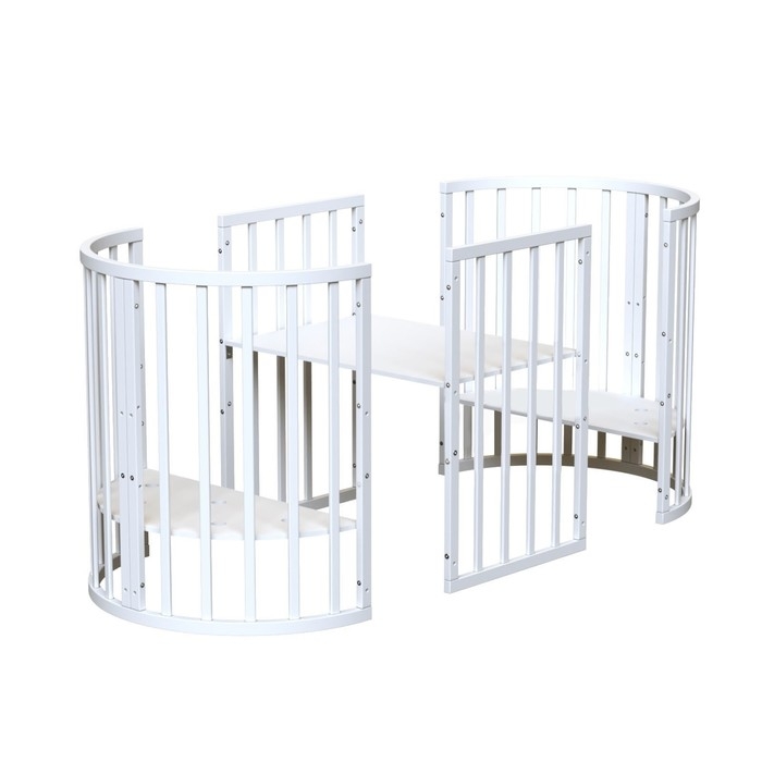 Кровать - трансформер детская круглая / овальная, серии Crystal Star, 6 в 1