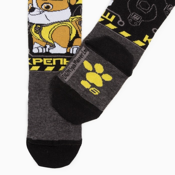 Колготки PAW PATROL &laquo;Крепыш&raquo;, цвет серый, 98-104 см