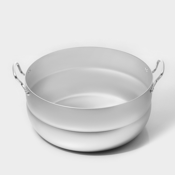 Кастрюля алюминиевая, 13 л, металлическая крышка Кастрюля алюминиевая, 13 л, металлическая крышка