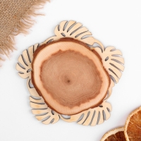 Подставка под горячее "Листочек", 11 см, можжевельник Подставка под горячее "Листочек", 11 см, можжевельник